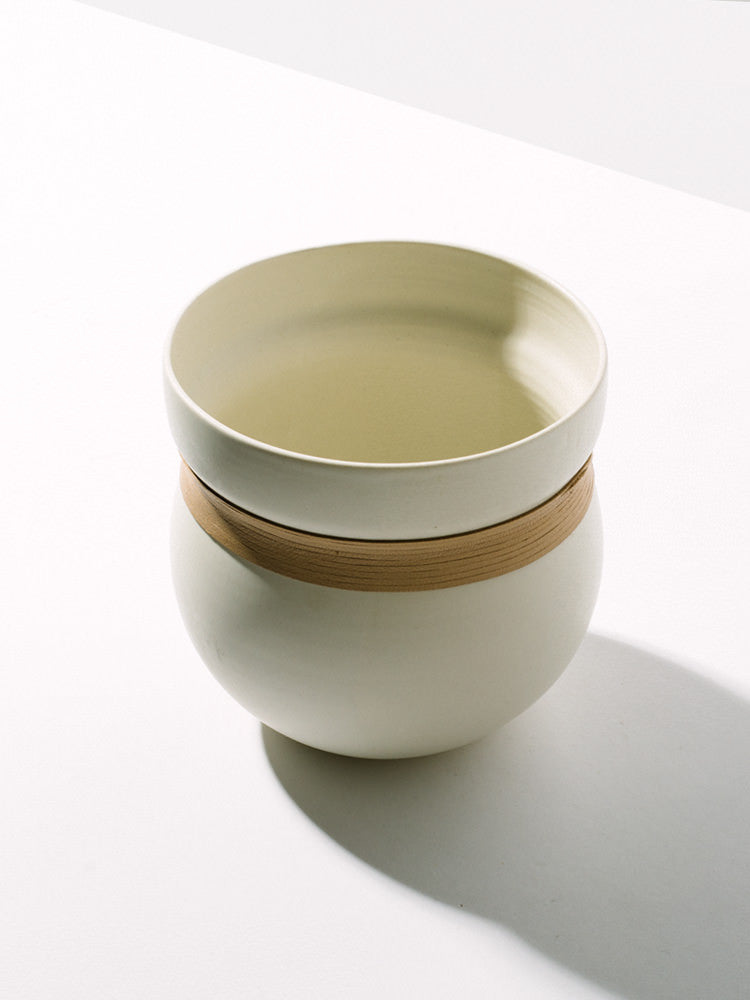 Porcelain & Leather Vase - Homecoming