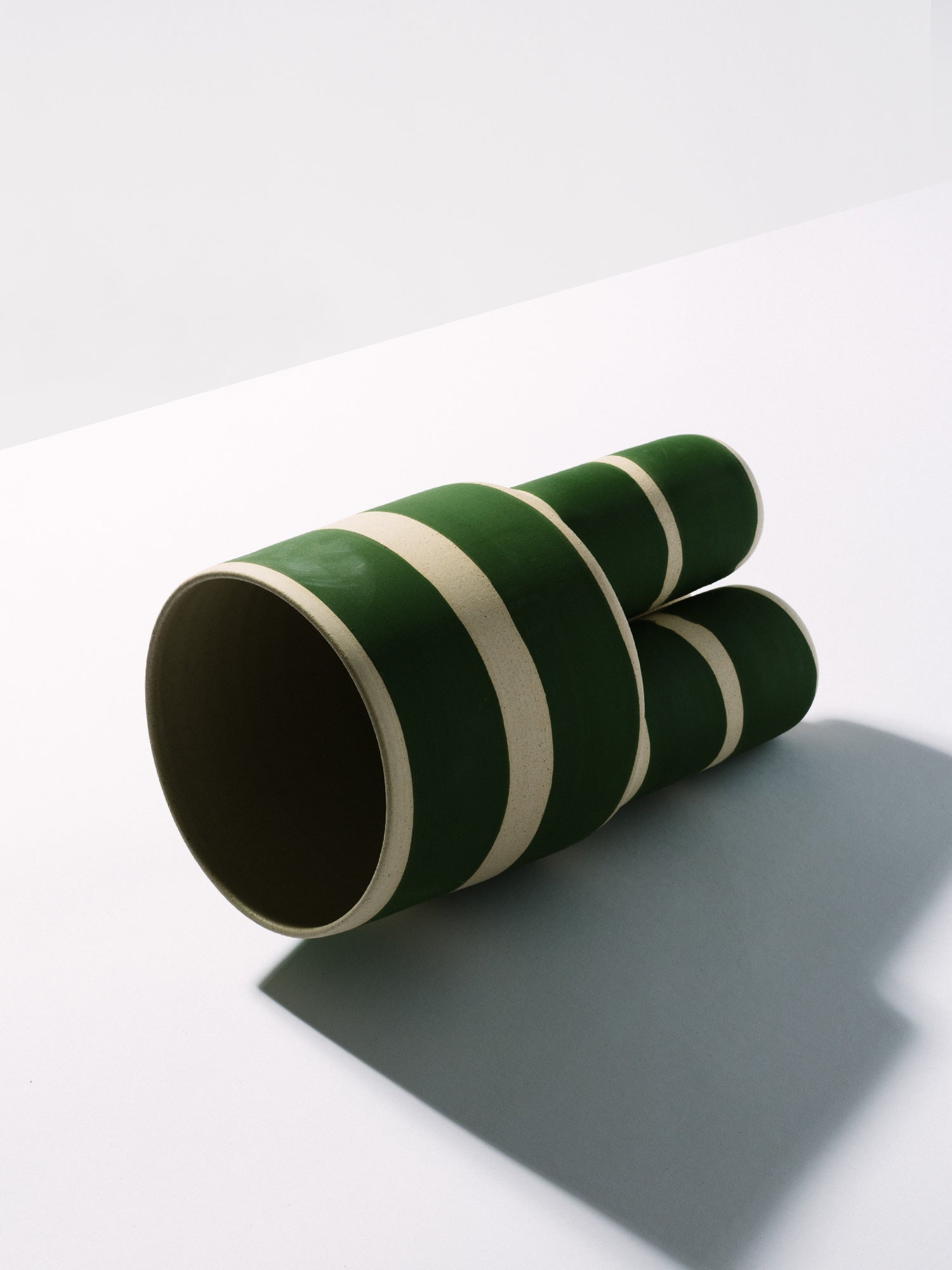 Green Striped Milking Planter - Workaday Handmade - Homecoming