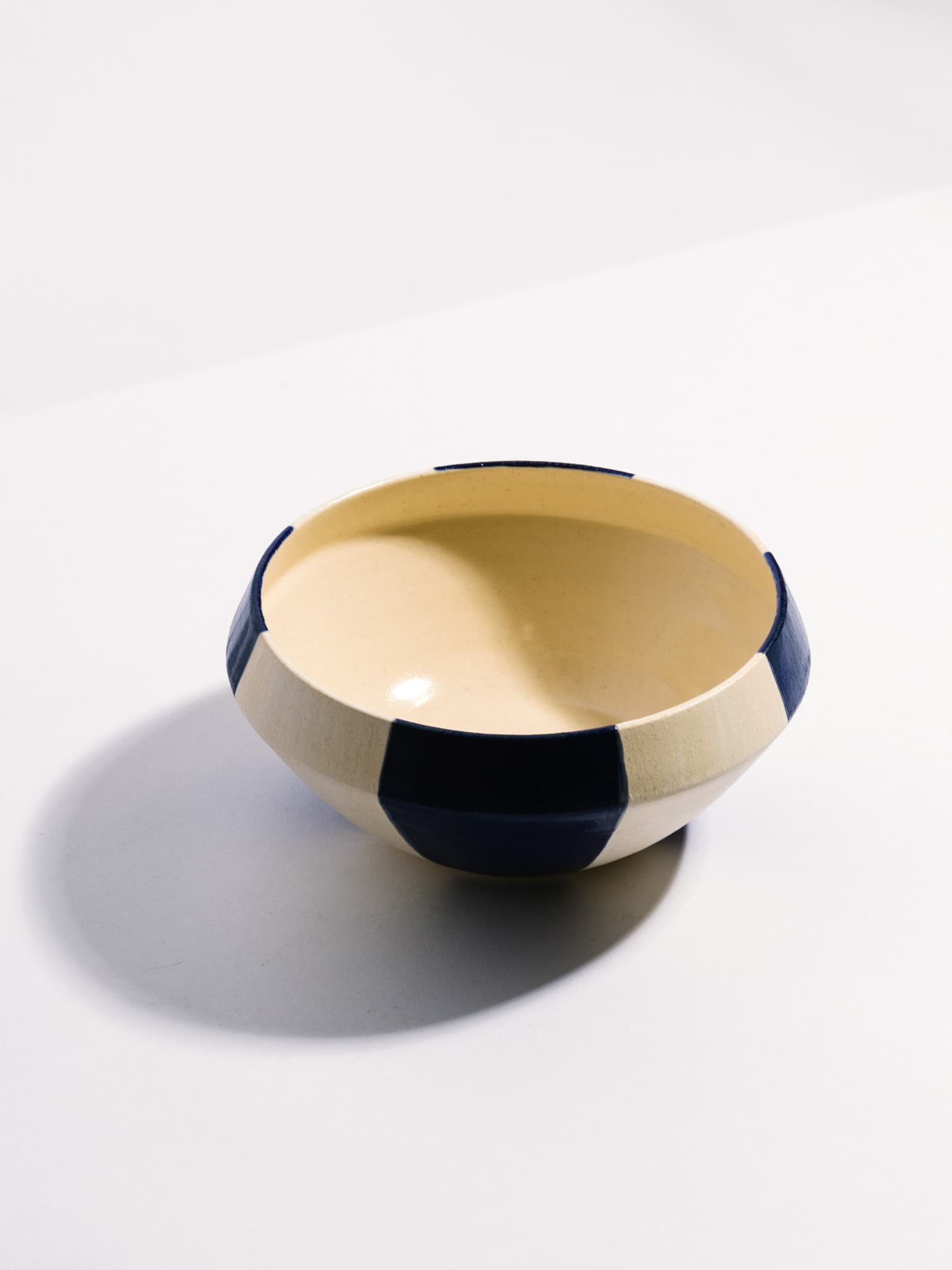 Blue Striped Bowl