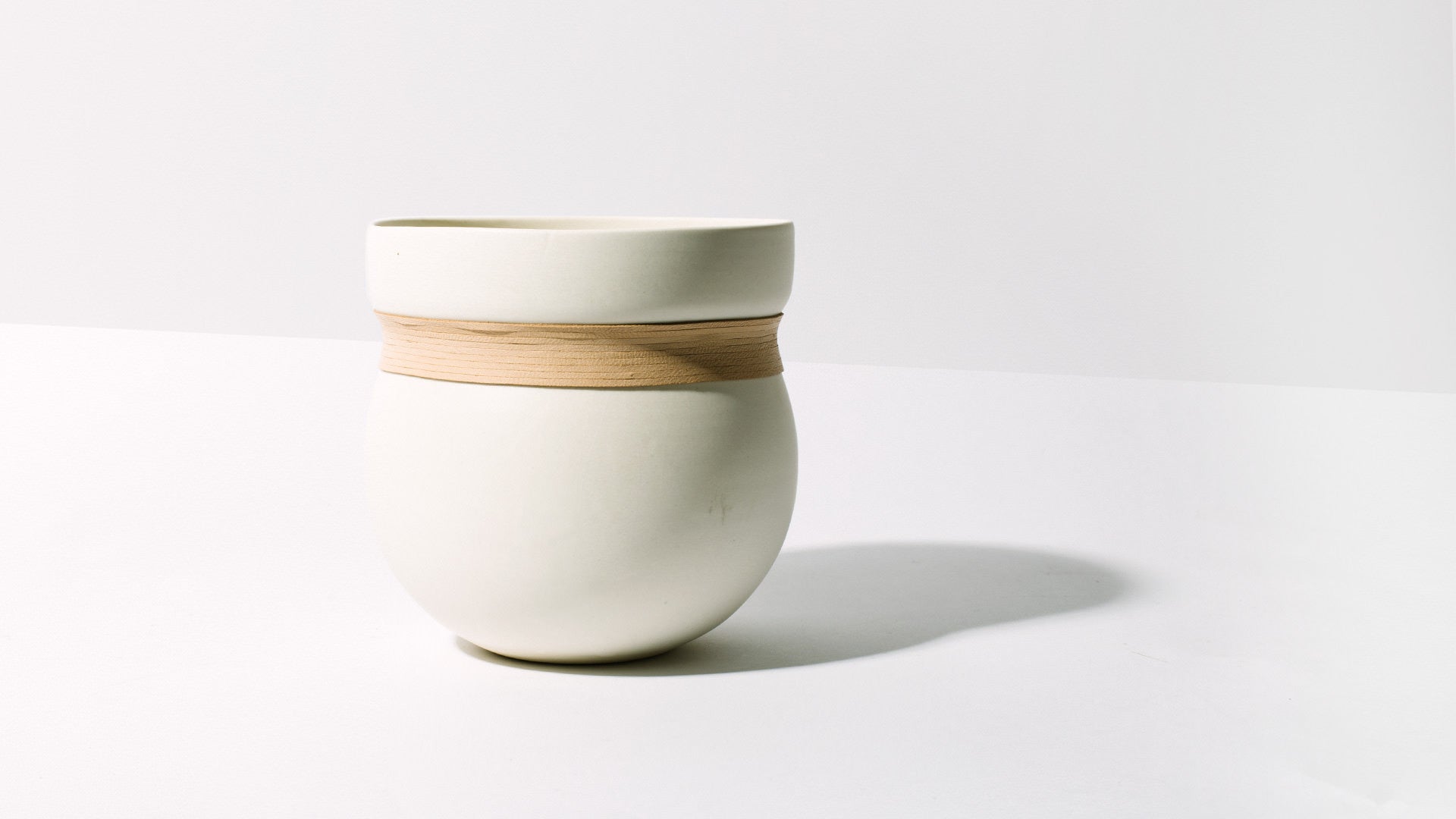 Porcelain & Leather Vase - Homecoming