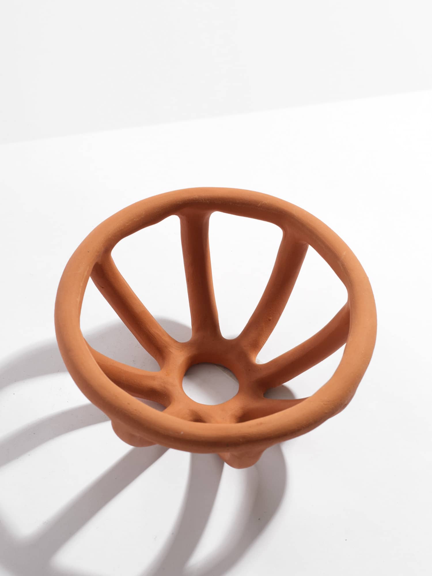 Prong Fruit Bowl, Terracotta: SIN ceramics - Handmade in Brooklyn